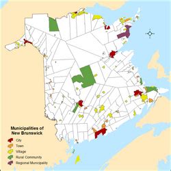 List of municipalities in New Brunswick .